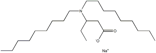 3-(Dinonylamino)valeric acid sodium salt 结构式