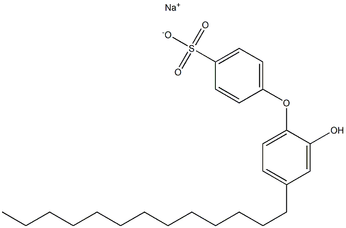 2'-Hydroxy-4'-tridecyl[oxybisbenzene]-4-sulfonic acid sodium salt 结构式