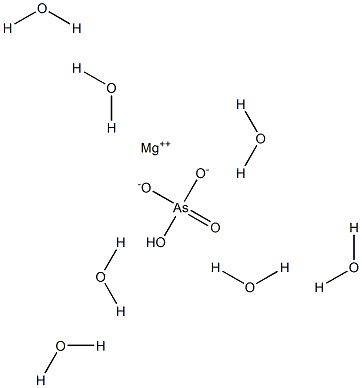 Magnesium hydrogenarsenate heptahydrate 结构式