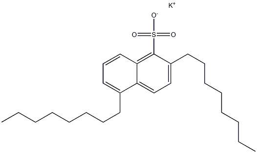 2,5-Dioctyl-1-naphthalenesulfonic acid potassium salt 结构式