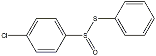4-Chlorobenzenesulfinothioic acid S-phenyl ester 结构式