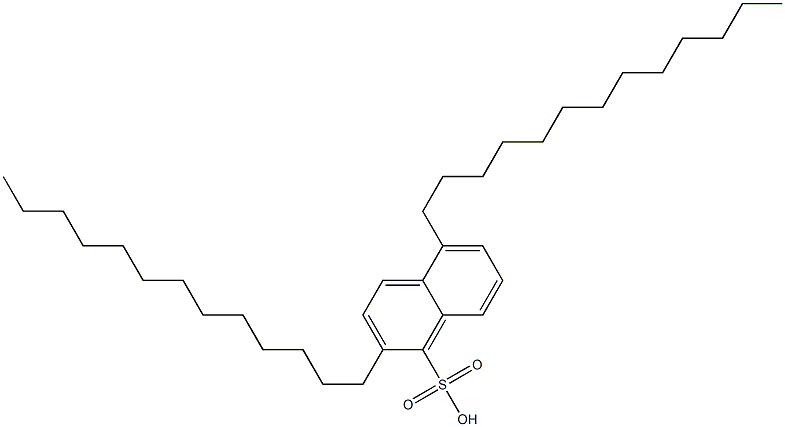 2,5-Ditridecyl-1-naphthalenesulfonic acid 结构式
