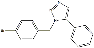 1-(4-Bromobenzyl)-5-phenyl-1H-1,2,3-triazole 结构式