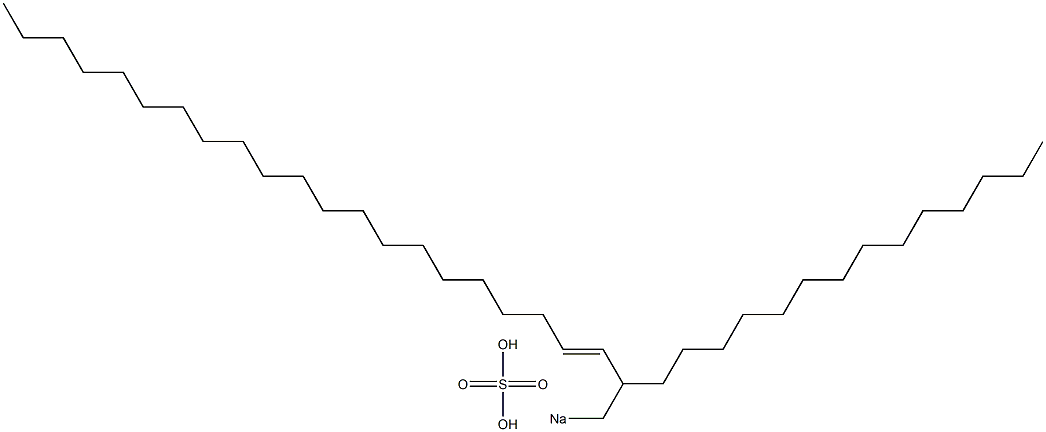 Sulfuric acid 2-tetradecyl-3-tricosenyl=sodium ester salt 结构式