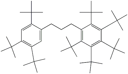 1-(Penta-tert-butylphenyl)-3-(2,4,5-tri-tert-butylphenyl)propane 结构式