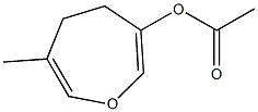 3-Methyl-6-acetoxy-4,5-dihydrooxepin 结构式