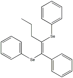 1,2-Bis(phenylseleno)-1-phenyl-1-pentene 结构式