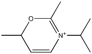 3-Isopropyl-2,6-dimethyl-6H-1,3-oxazin-3-ium 结构式