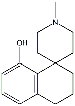 3,4-Dihydro-1'-methylspiro[naphthalene-1(2H),4'-piperidin]-8-ol 结构式