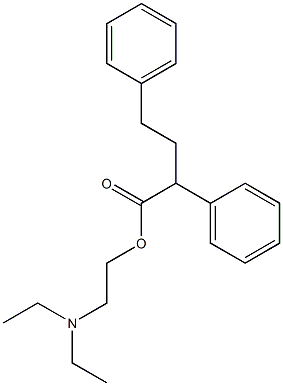 2,4-Diphenylbutyric acid 2-(diethylamino)ethyl ester 结构式