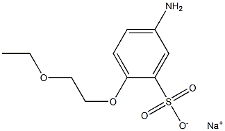 5-Amino-2-(2-ethoxyethoxy)benzenesulfonic acid sodium salt 结构式