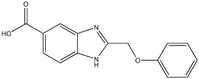 2-Phenoxymethyl-1H-benzimidazole-5-carboxylic acid 结构式