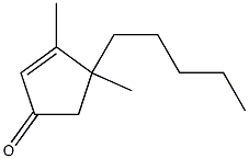 4-Pentyl-3,4-dimethyl-2-cyclopenten-1-one 结构式