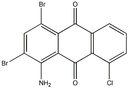 1-Amino-2,4-dibromo-8-chloroanthraquinone 结构式