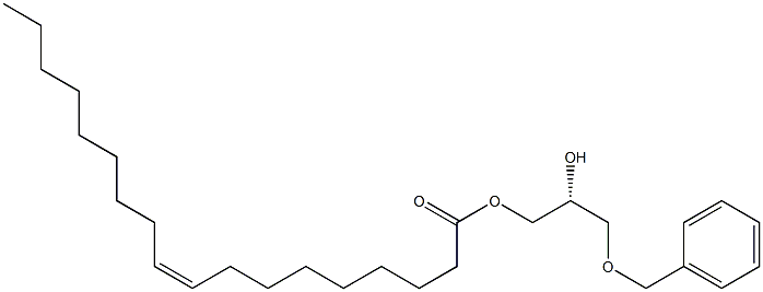 [R,(-)]-3-O-Benzyl-1-O-oleoyl-D-glycerol 结构式