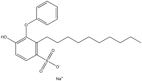 6-Hydroxy-2-decyl[oxybisbenzene]-3-sulfonic acid sodium salt 结构式