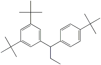 1-(3,5-Di-tert-butylphenyl)-1-(4-tert-butylphenyl)propane 结构式