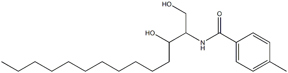 N-(1,3-Dihydroxytetradecan-2-yl)-4-methylbenzamide 结构式