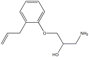 1-Amino-3-[2-(2-propenyl)phenoxy]-2-propanol 结构式