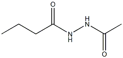 1-Butyryl-2-acetylhydrazine 结构式