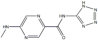 5-Methylamino-N-(1H-tetrazol-5-yl)pyrazine-2-carboxamide 结构式