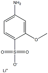 4-Amino-2-methoxybenzenesulfonic acid lithium salt 结构式