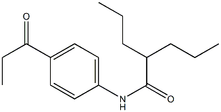 N-(p-Propionylphenyl)-2-propylvaleramide 结构式