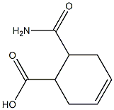 2-Carbamoyl-4-cyclohexene-1-carboxylic acid 结构式