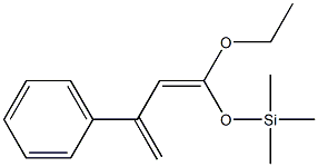 1-(Trimethylsiloxy)-1-ethoxy-3-phenyl-1,3-butadiene 结构式