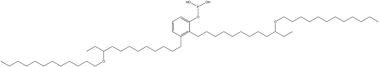 Phosphorous acid bis[10-(dodecyloxy)dodecyl]phenyl ester 结构式