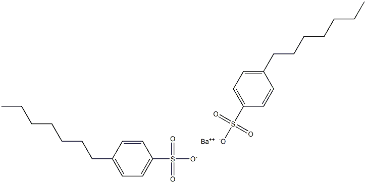 Bis(4-heptylbenzenesulfonic acid)barium salt 结构式