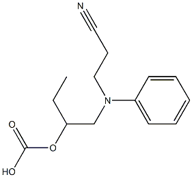 Carbonic acid 2-[N-(2-cyanoethyl)anilino]ethyl=ethyl ester 结构式