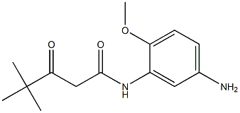 N-(5-Amino-2-methoxyphenyl)-4,4-dimethyl-3-oxovaleramide 结构式