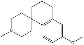 3,4-Dihydro-1'-methyl-6-methoxyspiro[naphthalene-1(2H),4'-piperidine] 结构式