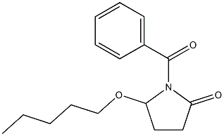 5-(Pentyloxy)-1-[benzoyl]pyrrolidin-2-one 结构式