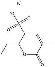 2-(Methacryloyloxy)-1-butanesulfonic acid potassium salt 结构式