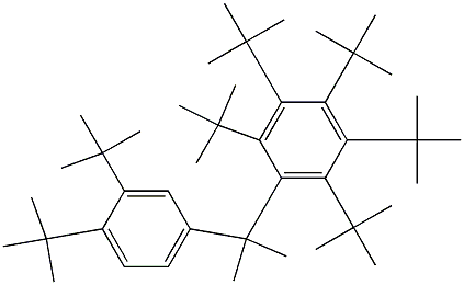 2-(Penta-tert-butylphenyl)-2-(3,4-di-tert-butylphenyl)propane 结构式