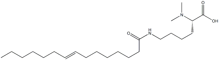 N6-(8-Pentadecenoyl)-N2,N2-dimethyllysine 结构式