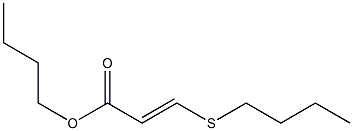 3-(Butylthio)acrylic acid butyl ester 结构式