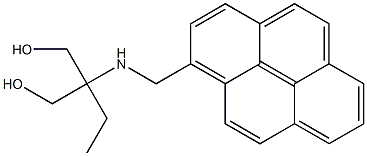 1-[1,1-Bis(hydroxymethyl)propylaminomethyl]pyrene 结构式