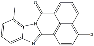 3-Chloro-9-methyl-7H-benzimidazo[2,1-a]benz[de]isoquinolin-7-one 结构式