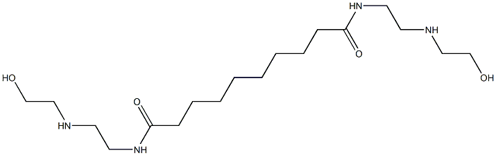 N,N'-Bis[2-[(2-hydroxyethyl)amino]ethyl]decanediamide 结构式