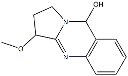 1,2,3,9-Tetrahydro-3-methoxypyrrolo[2,1-b]quinazolin-9-ol 结构式