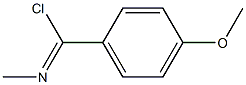 Chloro(4-methoxyphenyl)-N-methylmethanimine 结构式