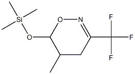 5-Methyl-3-(trifluoromethyl)-6-(trimethylsiloxy)-5,6-dihydro-4H-1,2-oxazine 结构式