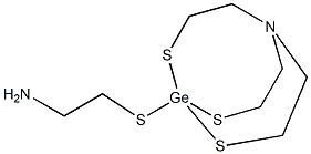1-(2-Aminoethylthio)-2,8,9-trithia-5-aza-1-germabicyclo[3.3.3]undecane 结构式