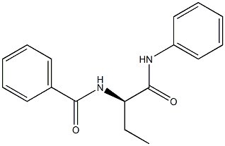 [R,(+)]-2-Benzoylamino-N-phenylbutyramide 结构式