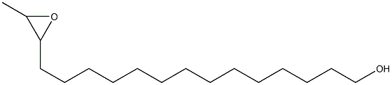 15,16-Epoxyheptadecan-1-ol 结构式