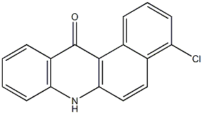 4-Chlorobenz[a]acridin-12(7H)-one 结构式