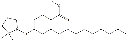 5-(4,4-Dimethyloxazolidin-3-yloxy)palmitic acid methyl ester 结构式